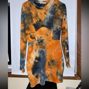 Tie dye corset dress